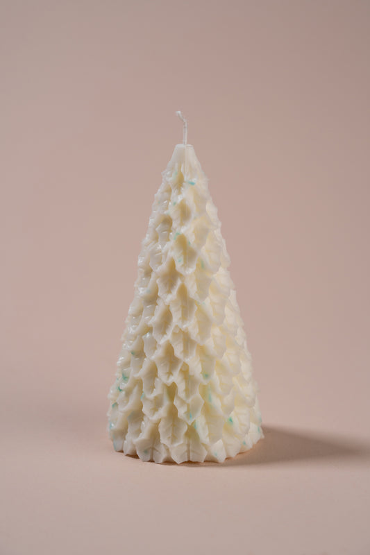 White Christmas Tree Scented Candle