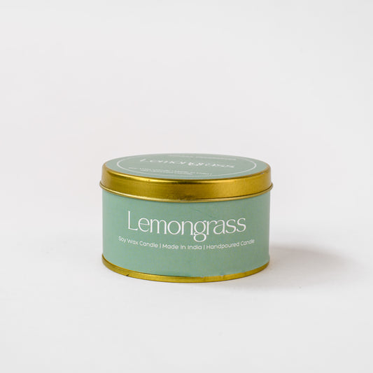 Lemongrass Tin Scented Candle