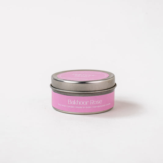 Bakhoor Rose Tin Scented Candle