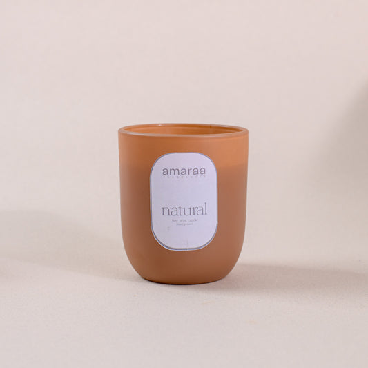 Earthy Elegance U Glass Scented Candle